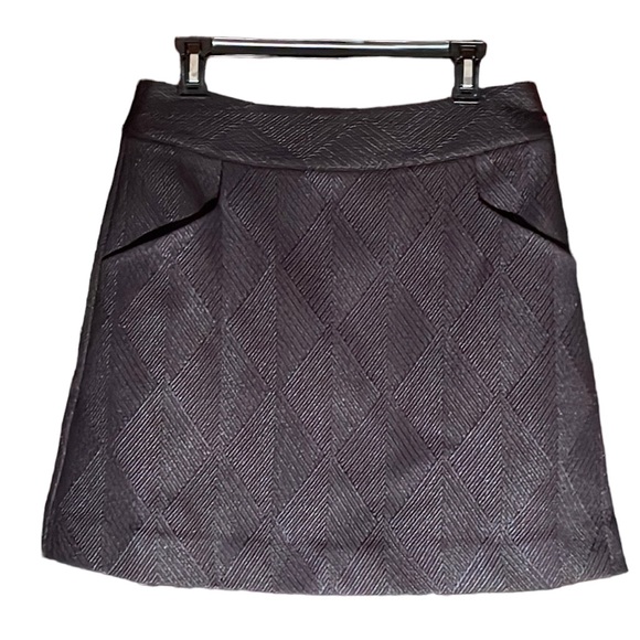 Oliver Bonas Textured Black Skirt 12 - Picture 1 of 8